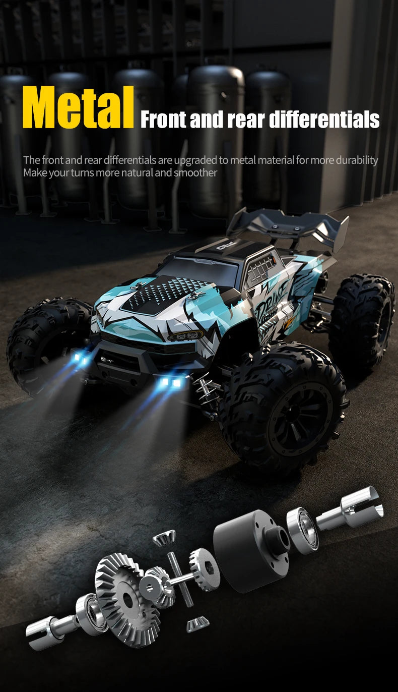 Carro de controle remoto 70KM com LED