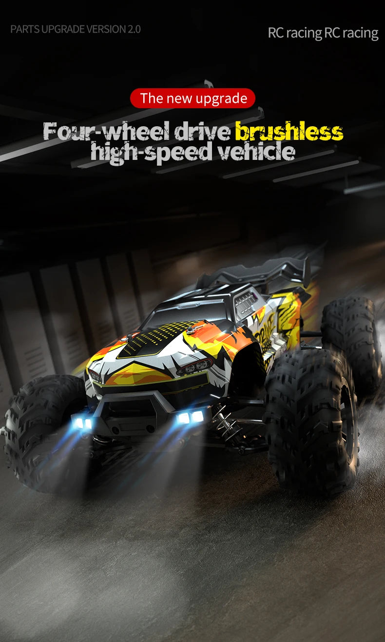 Carro de controle remoto 70KM com LED