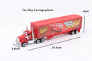 Disney pixar carros conjunto relâmpago mcqueen xerife mack caminhão diecast metal