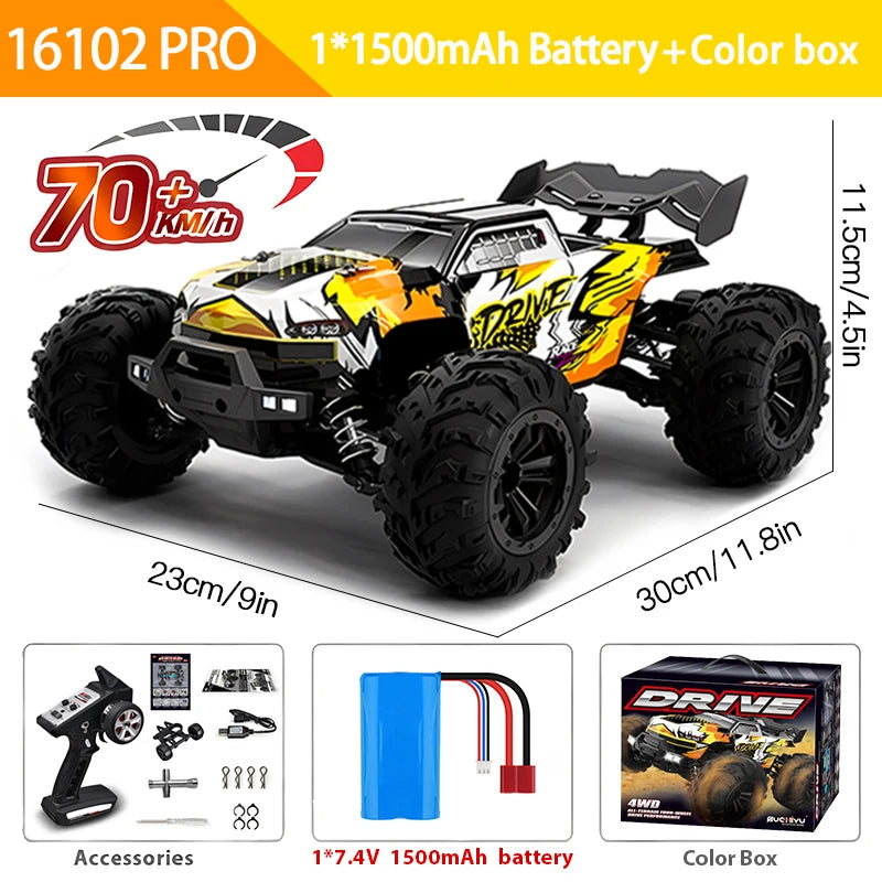 Carro de controle remoto 70KM com LED