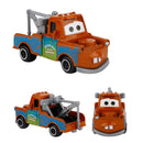 Disney pixar carros conjunto relâmpago mcqueen xerife mack caminhão diecast metal