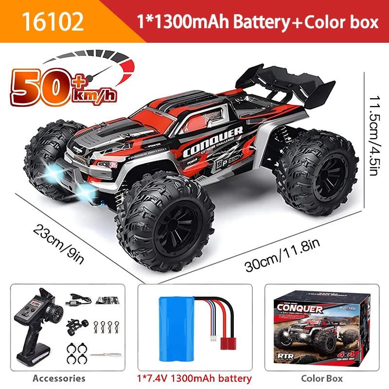Carro de controle remoto 70KM com LED