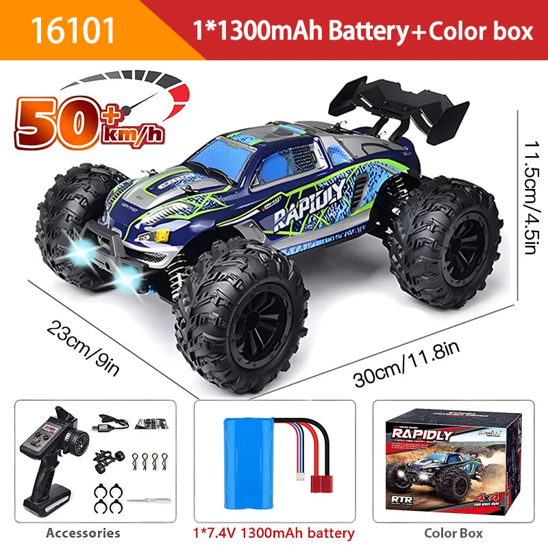 Carro de controle remoto 70KM com LED