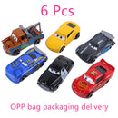 Disney pixar carros conjunto relâmpago mcqueen xerife mack caminhão diecast metal