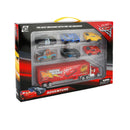 Disney pixar carros conjunto relâmpago mcqueen xerife mack caminhão diecast metal