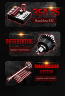 Carro de controle remoto 70KM com LED