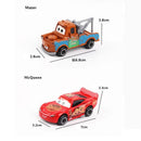 Disney pixar carros conjunto relâmpago mcqueen xerife mack caminhão diecast metal