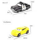 Disney pixar carros conjunto relâmpago mcqueen xerife mack caminhão diecast metal