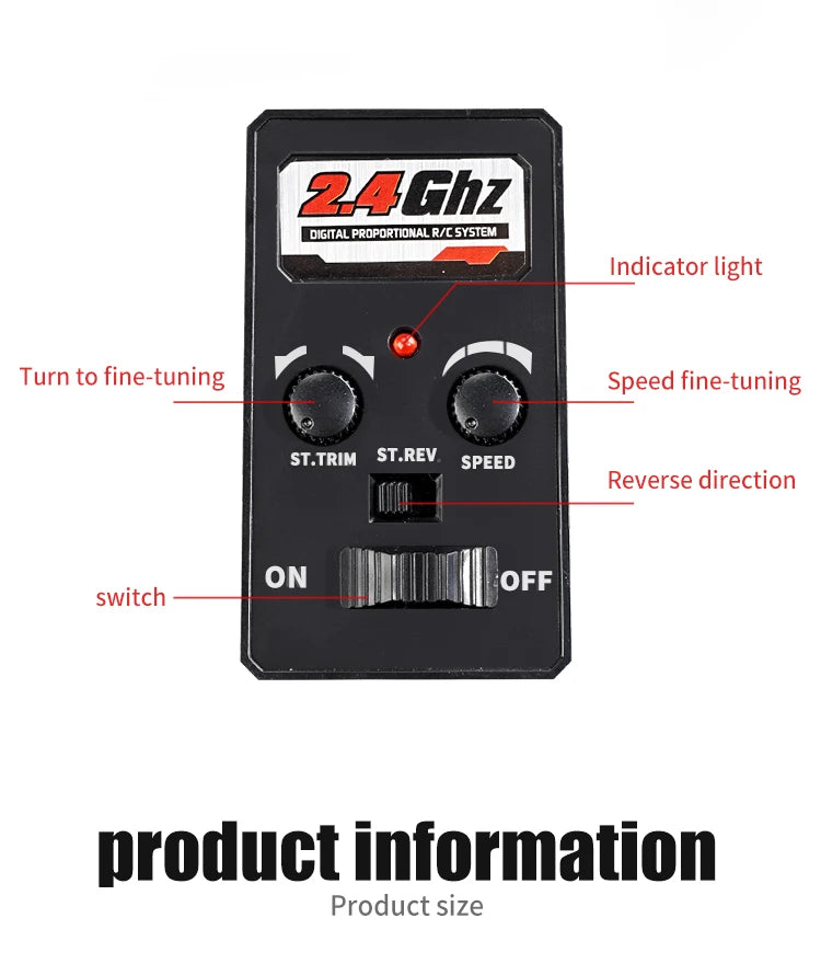 Carro de controle remoto 70KM com LED