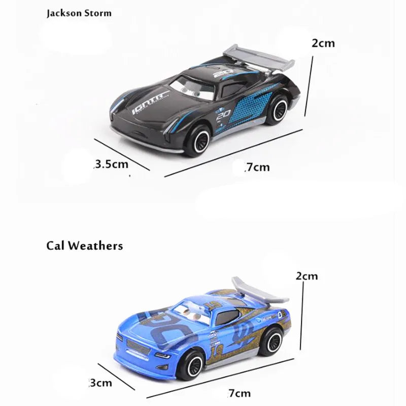 Disney pixar carros conjunto relâmpago mcqueen xerife mack caminhão diecast metal