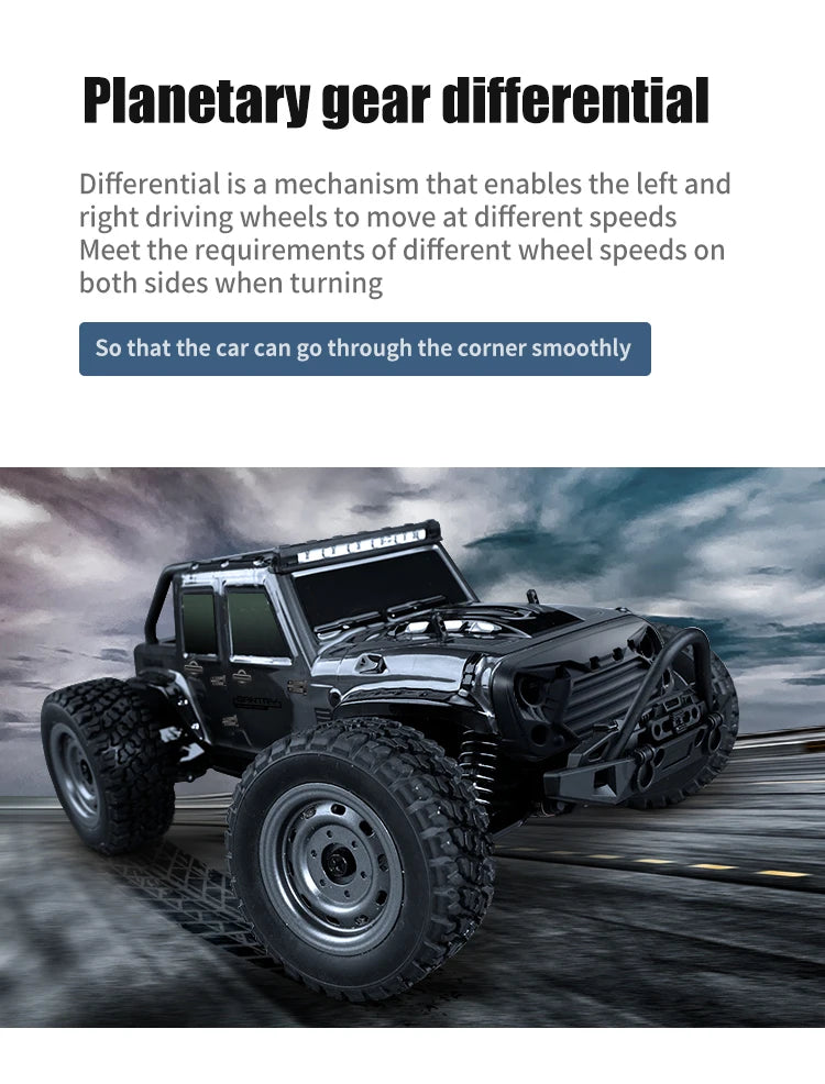 Carro de controle remoto 70KM com LED