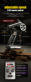 Carro de controle remoto 70KM com LED